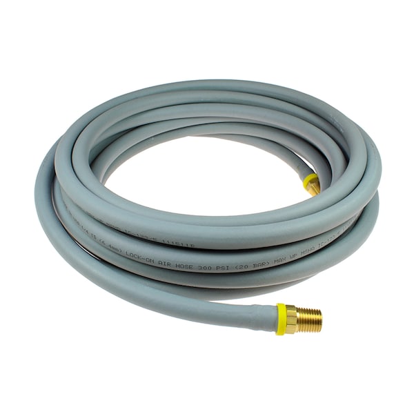 Lock-On Hose 1/4" ID x 25 ' 1/4" MPT